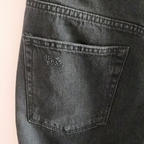 Topshop Moto Mom HighRise Blk Ripped Studded Jeans - Picture 13 of 14